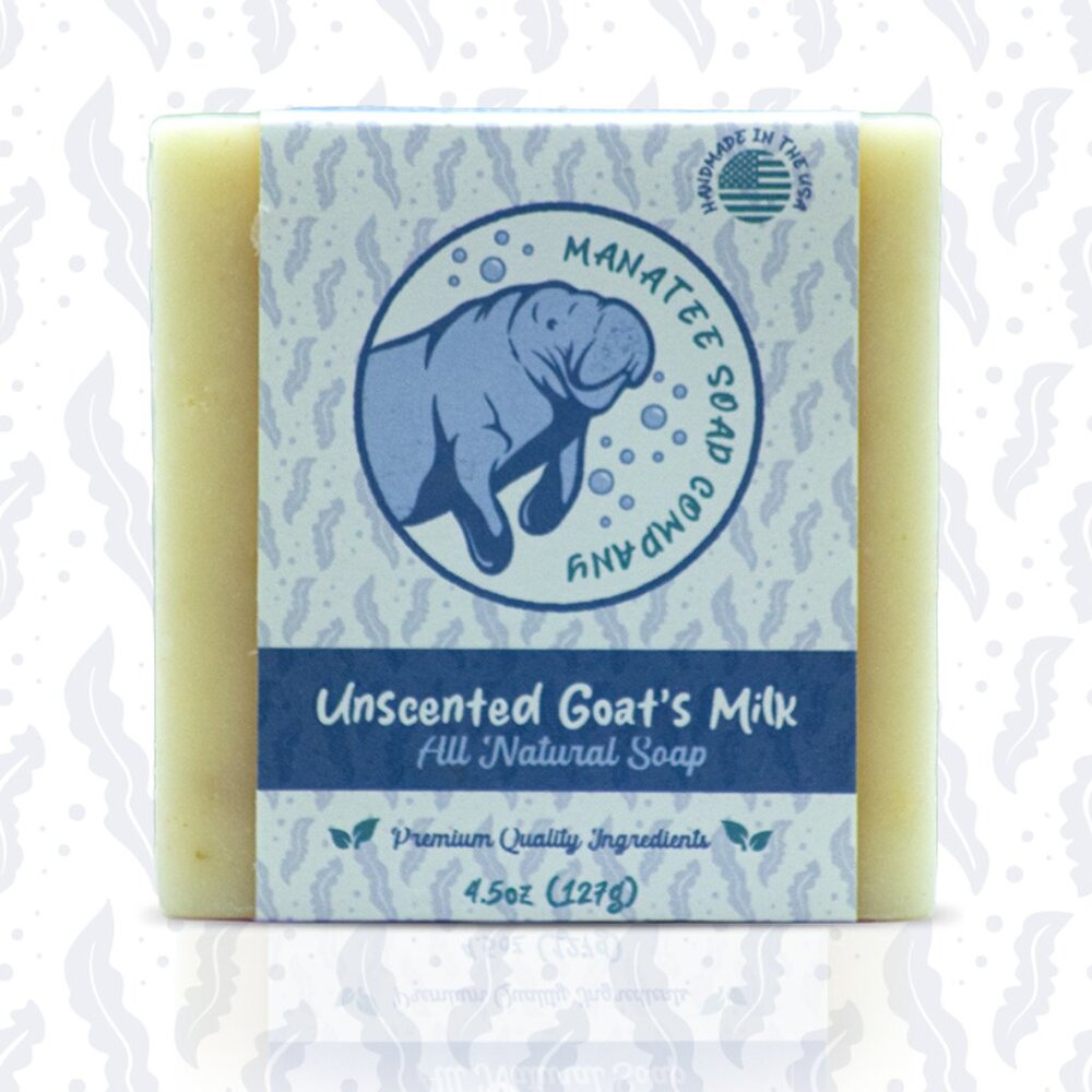 Manatee Soap Co - Unscented Goat’s Milk All Natural Soap